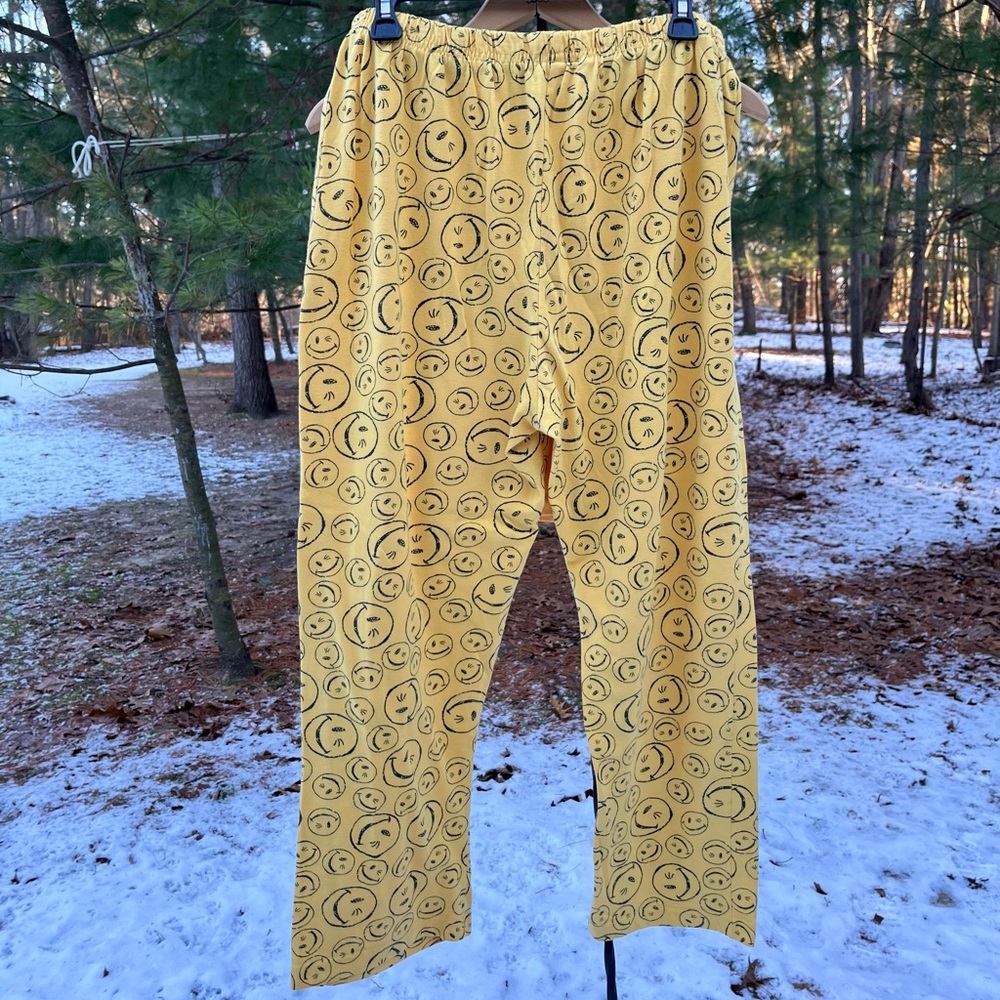 90s Joe Boxer Smiley Face Pajamas 2-Piece Set Womenโs Size XL - Picture 10 of 15